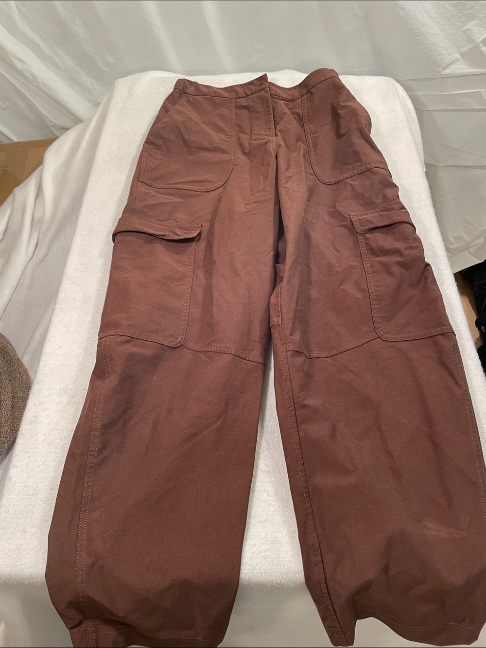 lululemon athletica Brown Cargo Jumpsuit-Style Pants